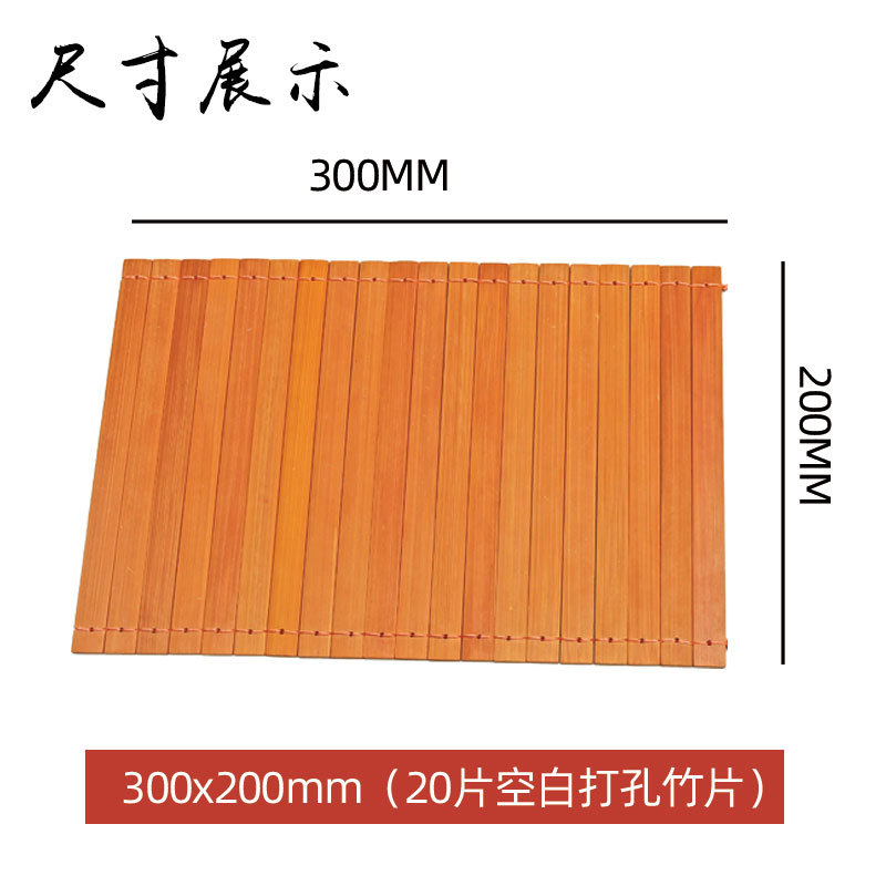 Patrimonio cultural intangible antiguo libro de bambú para niños Accesorios de estudio chino Accesorios de disparo Volumen de bambú retro Decoración Decoración estudiantes