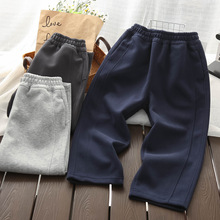 25秋季新款男童裤子中大童男孩针织直筒卫裤儿童装休闲运动长裤