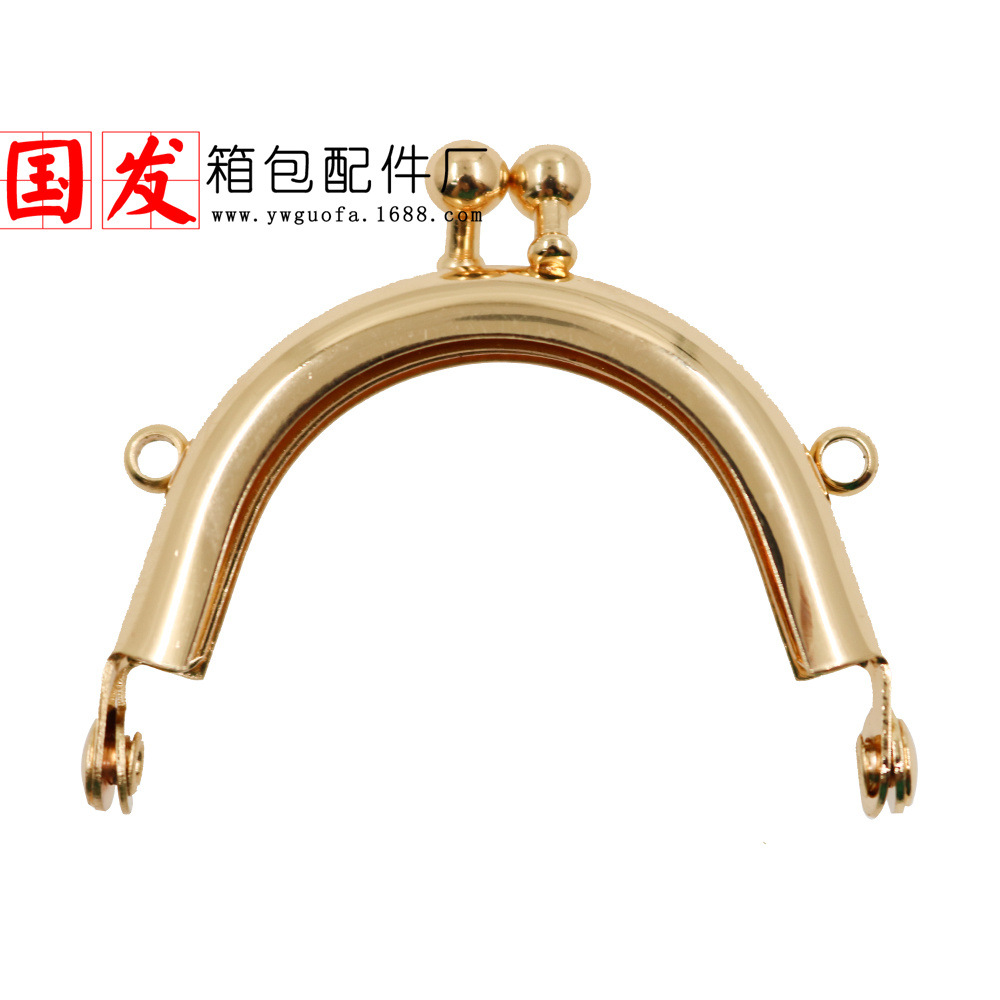 Nuevo stock: alta calidad sin agujeros 5cm semicircular viscosidad mini bolsa de oro DIY