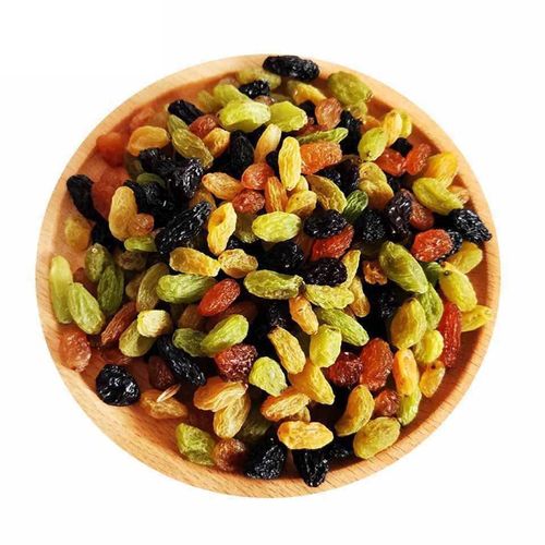 Xinjiang four-color raisins wholesale 500g sand-free Turpan red and green Xiangfei black currant and yellow raisins