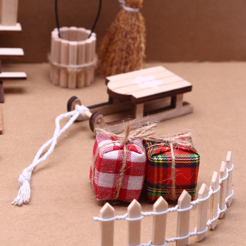 ドールハウスドールハウスミニ無地中空ガーゼドア BJD ミニチュアクリスマスシーン小道具モデルアクセサリー|undefined