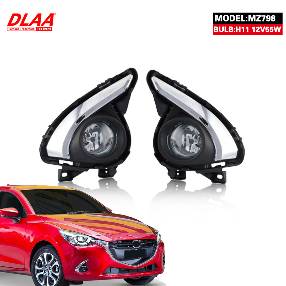 Aplicable a 15 16 17 años Mazda 2 conjunto de lámpara de niebla delantera de importación Mazda luz de viaje diurna luz de barra delantera