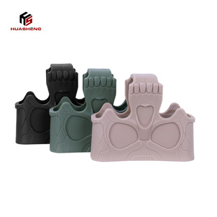 Huasheng Outdoor Skull Quick Release Sleeve 5.56 Tactical Triangle Sleeve M4 Magazine Quick Release Rubber Sleeve Cross-Border Hot Selling