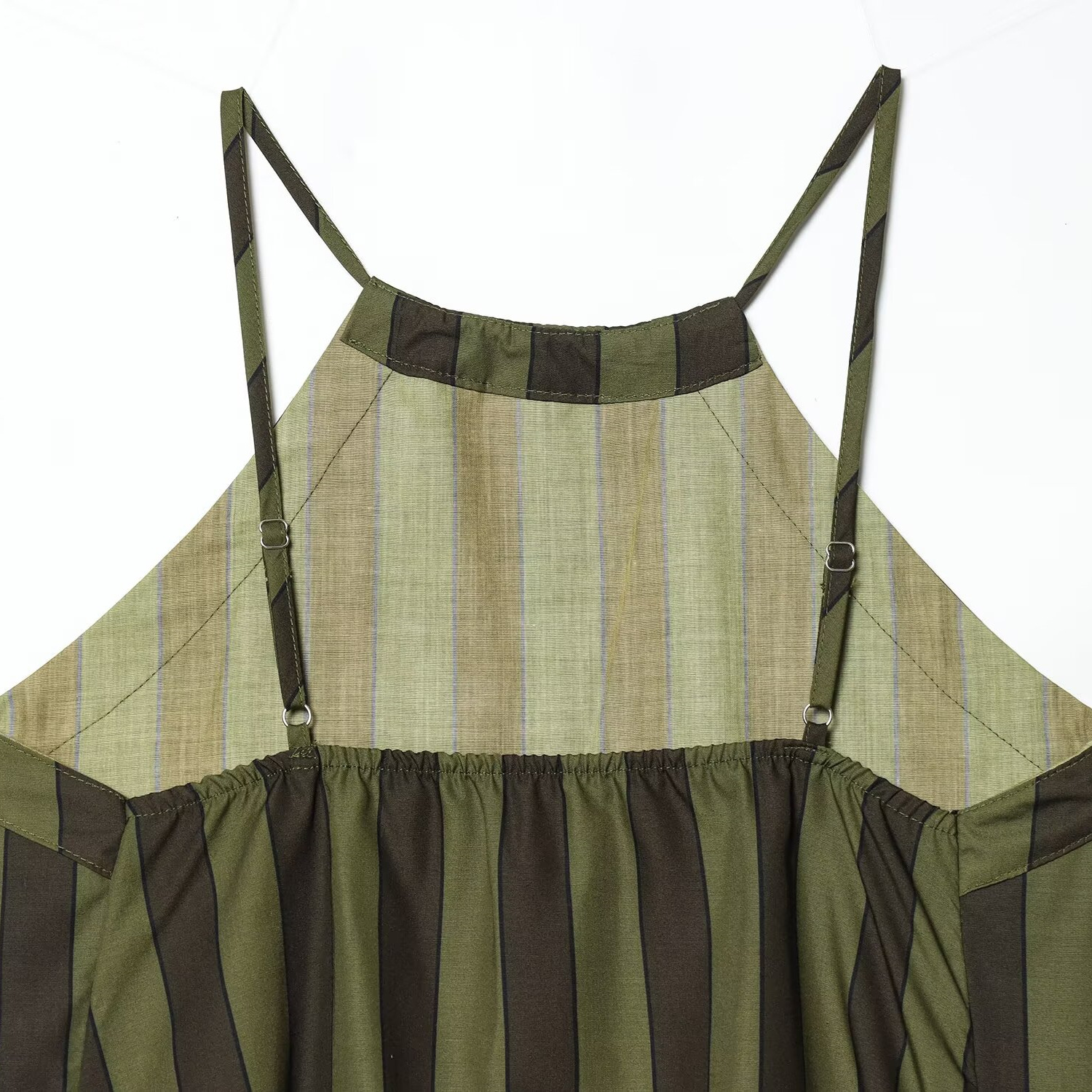 Striped Sleeveless Top & Pants Set, Women's Asymmetrical Crop Top With Matching High-Waisted Trousers, Two-Piece Outfit_ecoleips.com