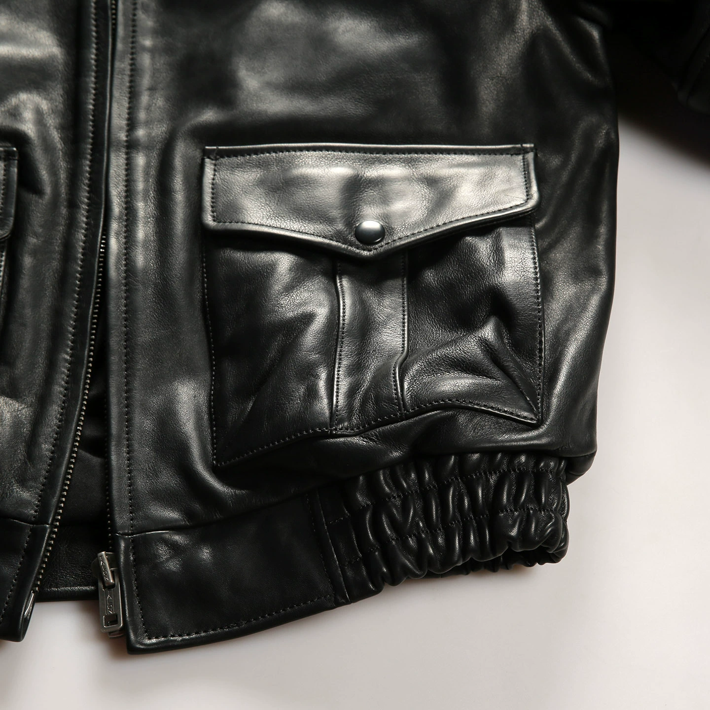 Autumn short leather jacket for leisure, genuine leather