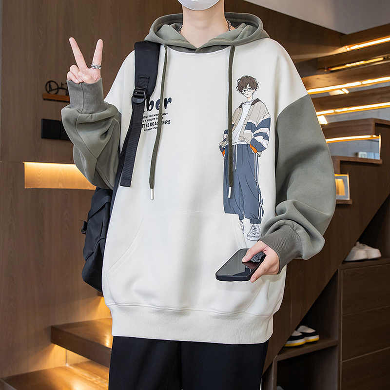 春秋季卫衣男孩13初高中学生14帅气连帽衫外套15岁青少年大童秋装|undefined