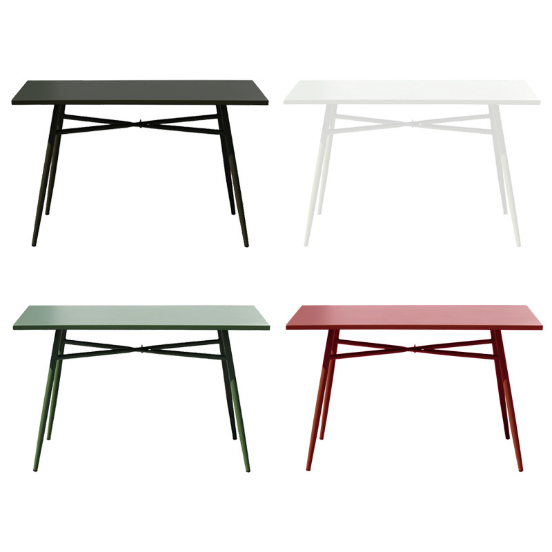 120CM Long Table Outdoor Table Nordic Ironwork Table Rust Resistant Outdoor Garden Courtyard Coffee Table