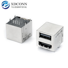 USB 2.0 AF+HDMIĸ�� ȫ���p�Ӷ���һ���� ��ʽ90��DIP����L=20.6