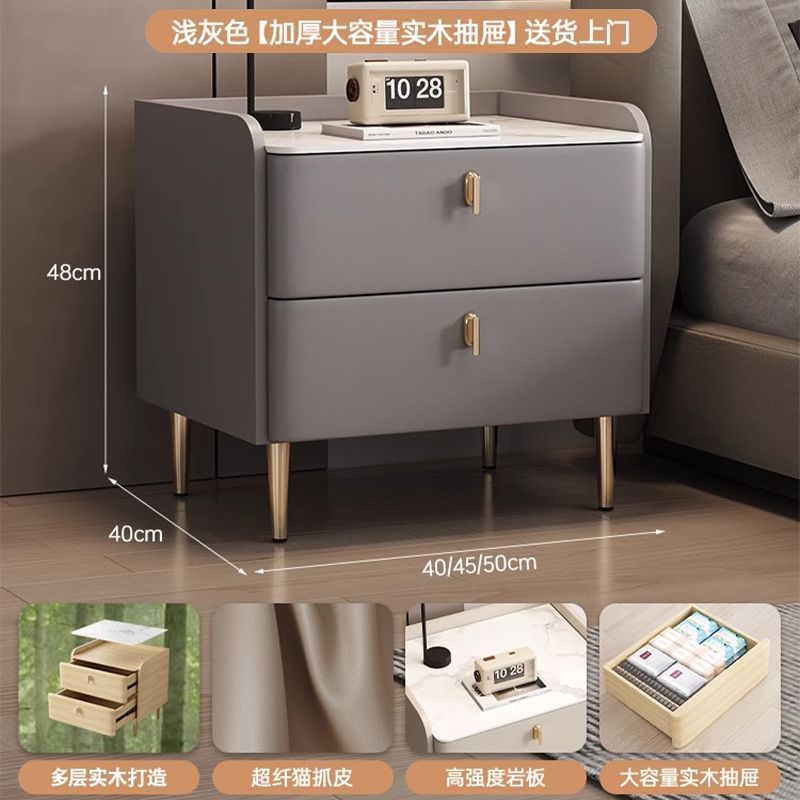 厂家直销实木床头家用简约小型床头收纳柜轻奢高级感卧室床头柜子|undefined