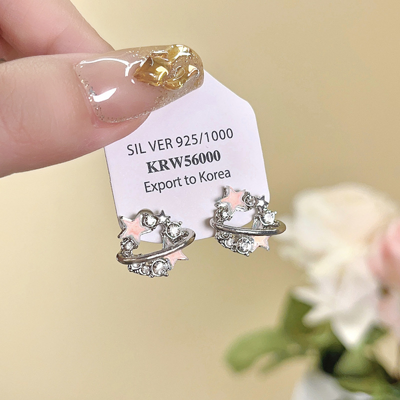 ニッチなデザインの高級ブルーバタフライパールイヤリング、女性用、2025年夏の新作人気ファッションイヤリング