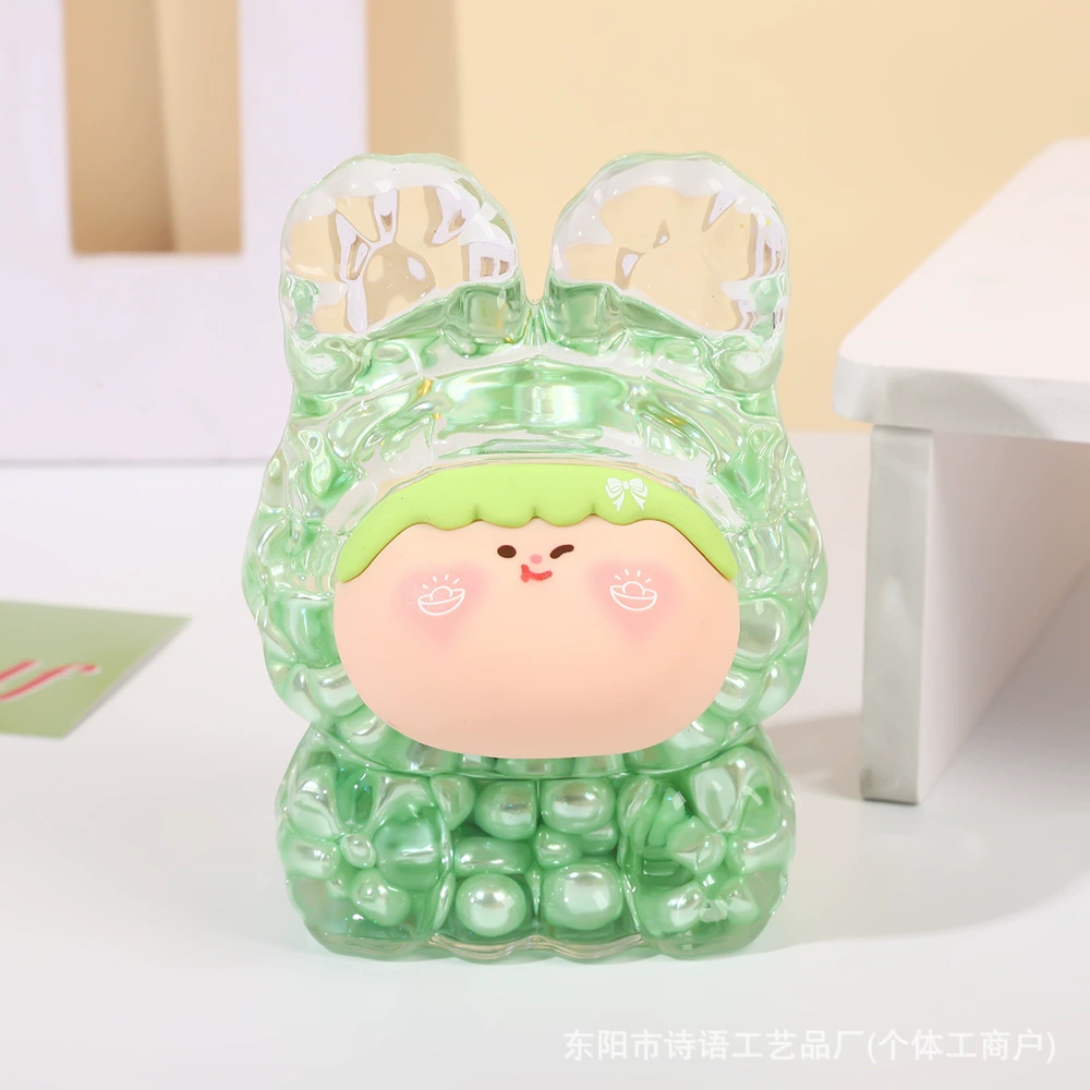 Big Mac cute Lilith doll bursting colorful beans into oil quicksand creative ornaments live broadcast pairs blind box