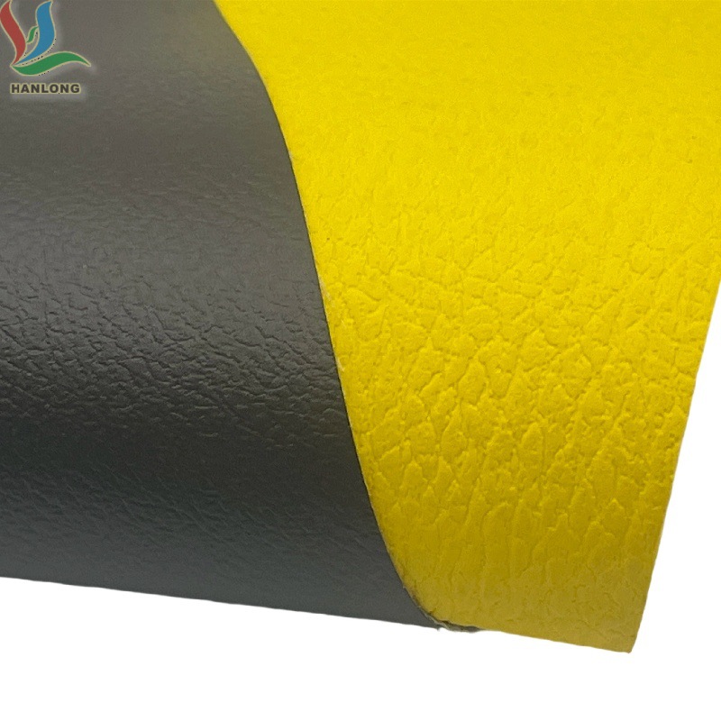 厂家直供1000D荔枝纹pvc夹网面料适用健身器材儿童爬行垫