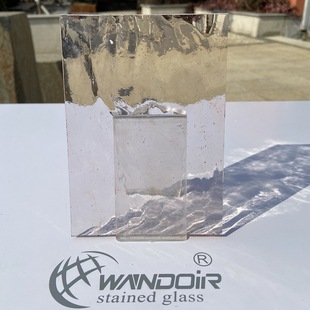 Light Pink Transparent Colorfuled Water Pattern Glass Original Colorfuled Glass [591F]