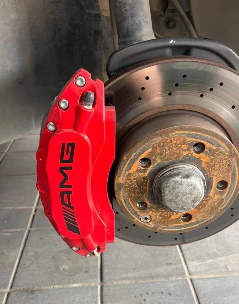 Suitable for Mercedes-Benz A-Class, B-Class, C-Class, E200-Class Caliper Covers Glaglb/Cla Aluminum Alloy Amg Brake Modification and Color Change