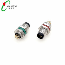 m8 ��������ͷ5Pin PCB����ʽ������ ����ʽǰ�� ������װIP67