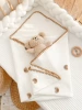 Gauze, with embroidery, with little bears