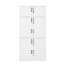 Raxwell档案柜，900宽*390深*1800高，灰白色，钢板厚度为0.7mm