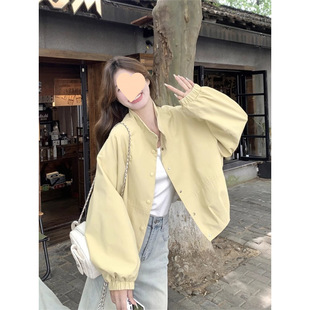 Cream Yellow Workwear Trench Coat for Women, Spring and Autumn 2025 New Style, Age-Reducing Design, Niche, Unique, Chic, College Style