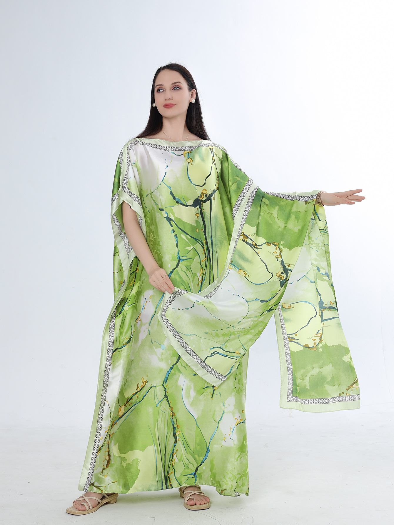 2025 primavera y verano nuevo Amazon venta rápida ropa malaya camisa de arena imitación seda brocado ropa de protección solar de vacaciones de playa