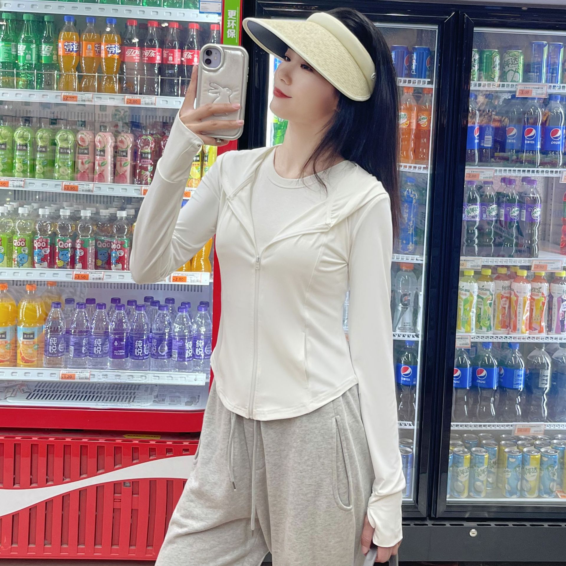 Xiao Mou Ye's Slim Waist Sun Protection Clothing, Absolute Purple 3rd Generation, Slim Fit Sun Protection Clothing for Women, UPF40+ Ice Silk Outdoor Jacket