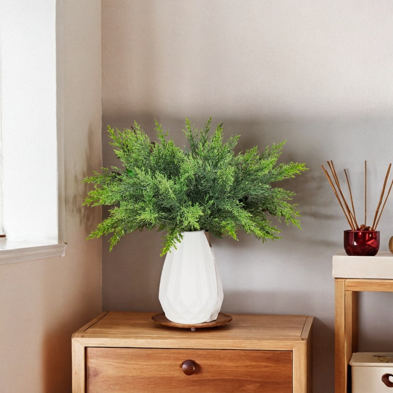 メーカー卸売模擬緑の植物クリスマス松葉手触り挿し木 5 ソフトリーフガーランドアクセサリー家の装飾|undefined