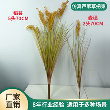 仿真稻谷芦苇草把束插花摆件北欧风仿真麦穗干花造景装饰拍摄道具
