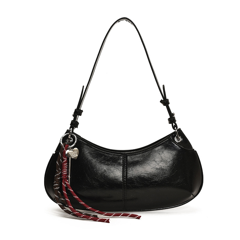 Bolso de axila retro estilo Hong Kong 2025 verano nuevo bolso femenino bolso de textura de alta gama transmisión en vivo del mismo bolso de hombro marea