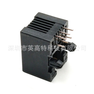 RJ11 BlaCk Crystal Head SoCket 95001-4P4C 95001 6P4C 6P6C TelePhone Network SoCket Female SoCket