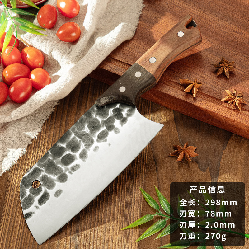 Cuchillo de cocina de varios estilos de Jianghu forjado a mano cuchillo de cocina de doble uso cuchillo de corte de carne cuchillo de corte de hueso cuchillo de corte Yangjiang