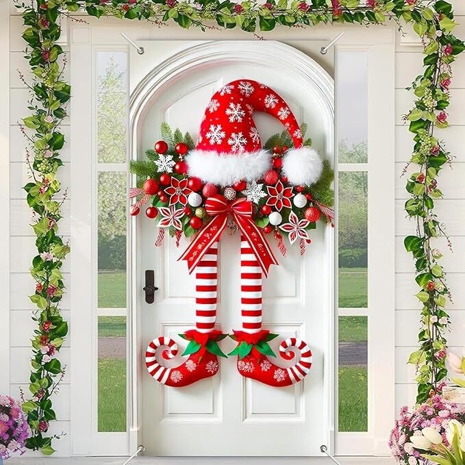 Cross-Border Realistic Christmas-Themed 2D Christmas Door Cover, Atmosphere Decoration Hanging Cloth, Flag Decoration, Door Curtain, Door Banner Cross-Border Realistic Christmas-Themed 2D Christmas Door Cover, Atmosphere Decoration Hanging Cloth, Flag Decoration, Door Curtain, Door Banner