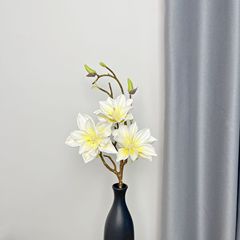 跨境外贸玉兰花仿真花EVA手感高仿真假花家居装饰婚庆插花批发
