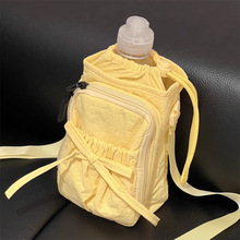 AQ556蝴蝶结手机小斜挎包纸样女装水杯二合一打版裁剪图