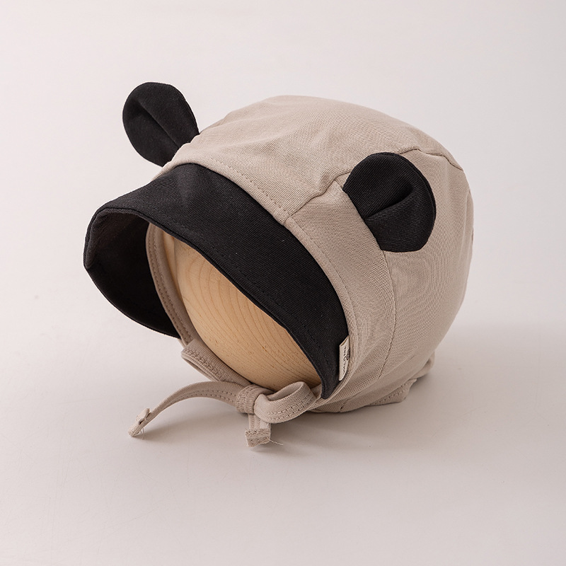Primavera y otoño sombreros para oídos para bebés, niños y niñas pequeños, adorables algodón puro delgado sombreros para bebés primavera