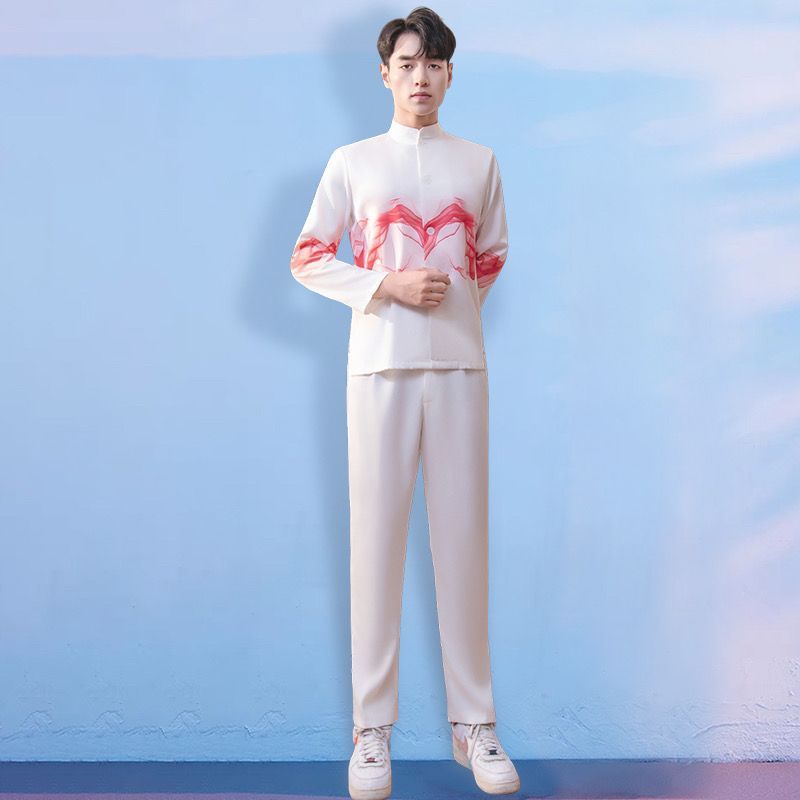 コーラスパフォーマンス服新しい大人の赤い歌コンクールイブニングドレス中高年コーラスパフォーマンス服高級学生|undefined