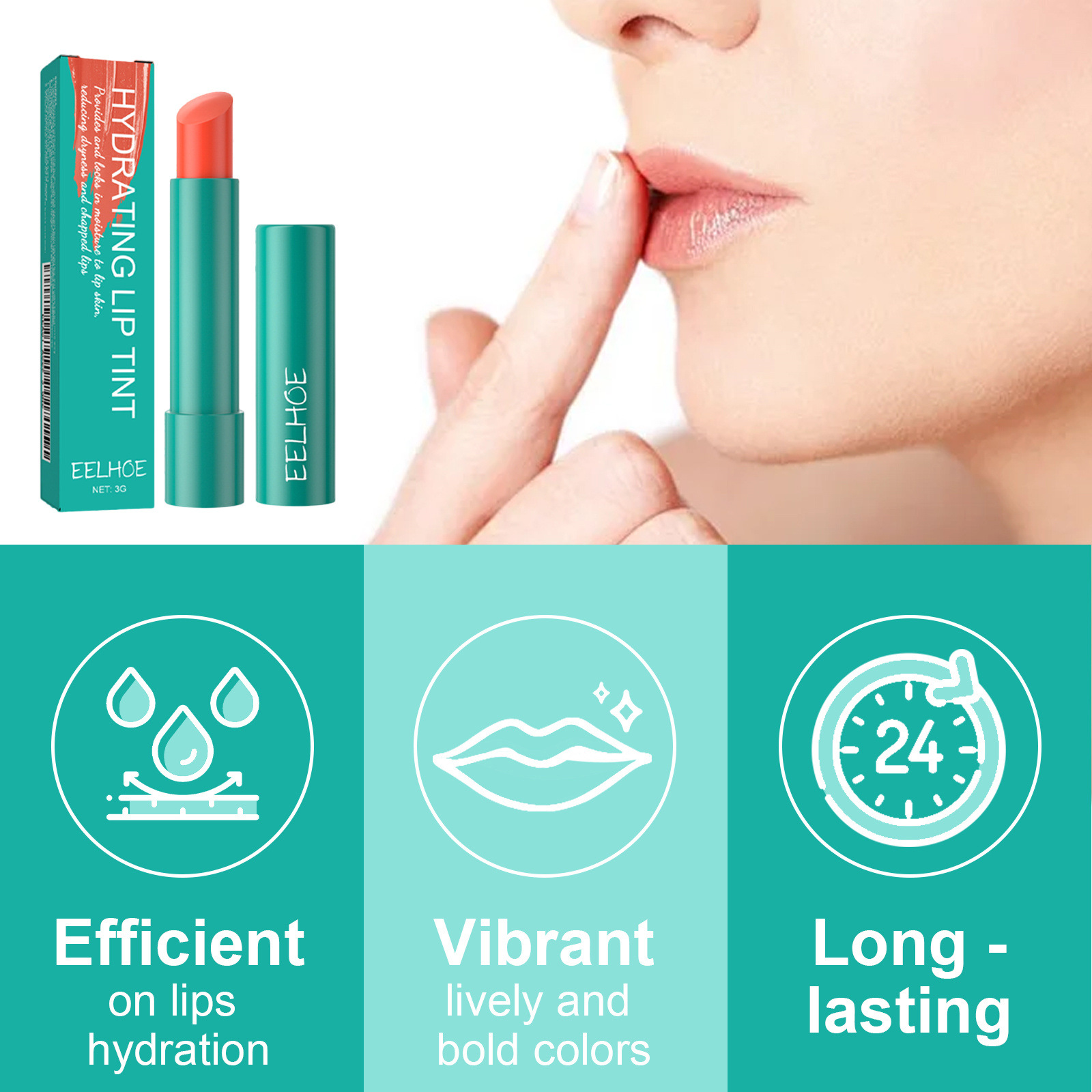 EELHOE cuidado de labios hidratante brillo de labios se desvanecen líneas de labios seco y agrietado piel muerta hidratante regordete completo Toot brillo de labios