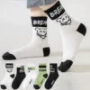 [Trendy Socks Black and White Bear] Children's Boutique Socks