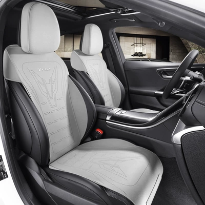 Cover glc260 Seat Cover – Modelə uyğun (Original) oturacaq örtükləri - silver-mother-ash-mercedes-benz-glc-dedicated-front-two-seat-main-driver-co-pilot-special-car