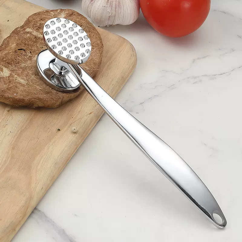 锌合金敲肉锤牛排锤肉器松肉锤断筋器家用松肉针嫩肉双面砸肉锤子