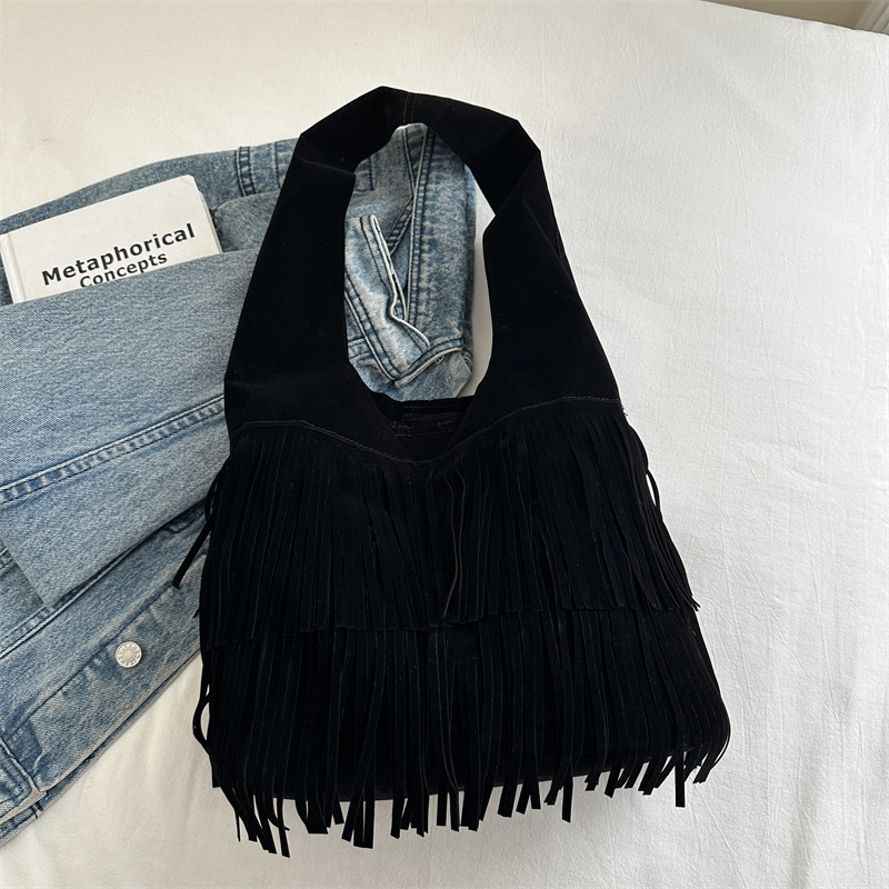 Bohemia flange retro bolso de vacaciones para mujeres nueva bolsa de gran capacidad, bolsa de hombro de moda de alta calidad