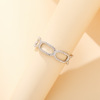 Fashionable one size brand ring stainless steel suitable for men and women, simple and elegant design