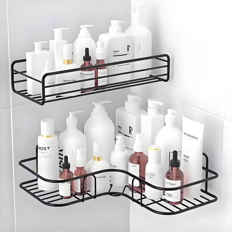 Bathroom corner rack non-perforated toilet triangle rack toilet toilet corner storage rack wholesale