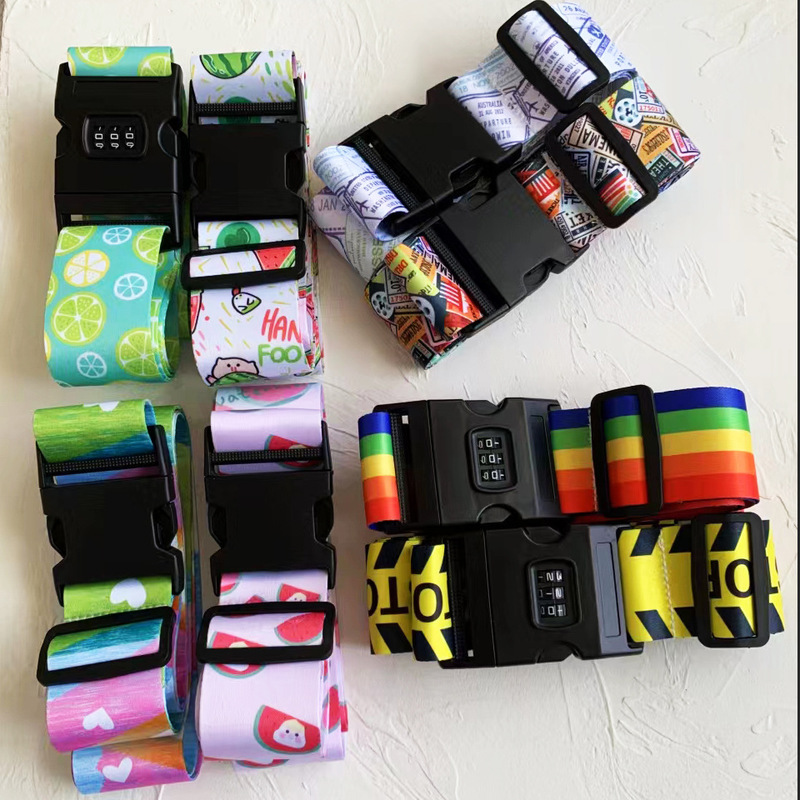 Customized Luggage Cross-Shaped Packing Strap, Polyester Double-Sided Printed Webbing, Explosion-Proof, Anti-Loss, Reinforced Outdoor Binding Strap Customized Luggage Cross-Shaped Packing Strap, Polyester Double-Sided Printed Webbing, Explosion-Proof, Anti-Loss, Reinforced Outdoor Binding Strap
