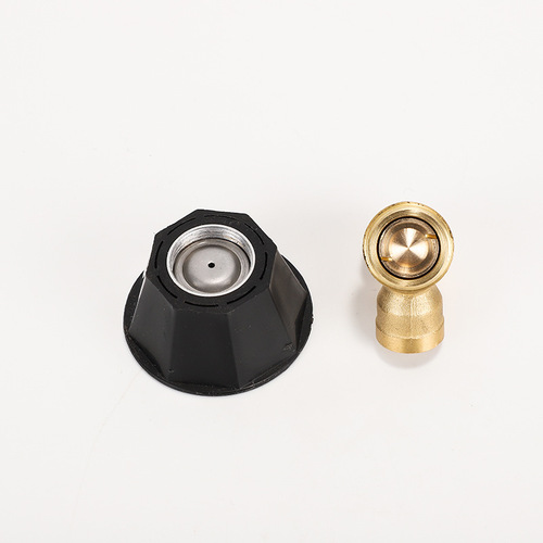 Agricultural High-Pressure Atomizing Black Cyclone Nozzle New Greenhouse Spraying Atomizer Turbine Windproof Spraying Machine Nozzle