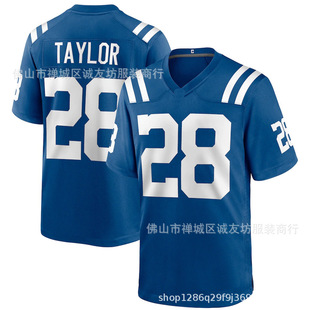 Nfl Football Jersey Colts 28 Blue Indianapolis Colts Taylor Jersey