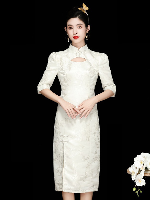 Spring elegant lightweight cheongsam