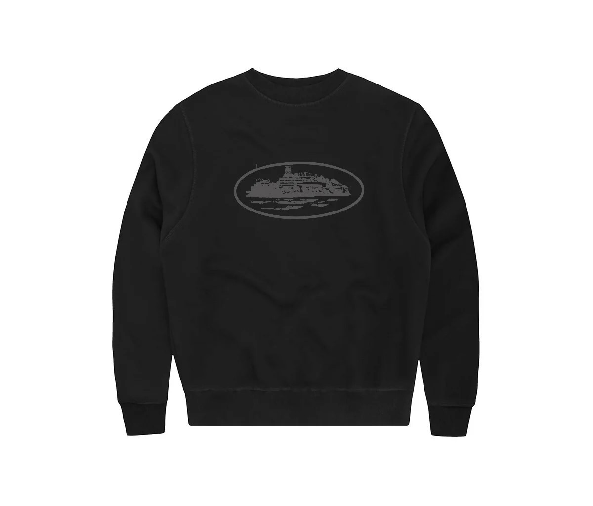 Corteiz Alcatraz Crewneck Sweater Black
