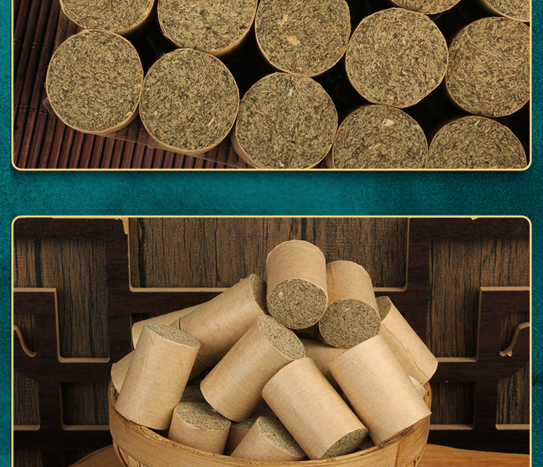 Stone-Ground Moxa Cones Ai Zhu 艾柱 for Moxibustion Warming Therapy Loose Bulk in use
