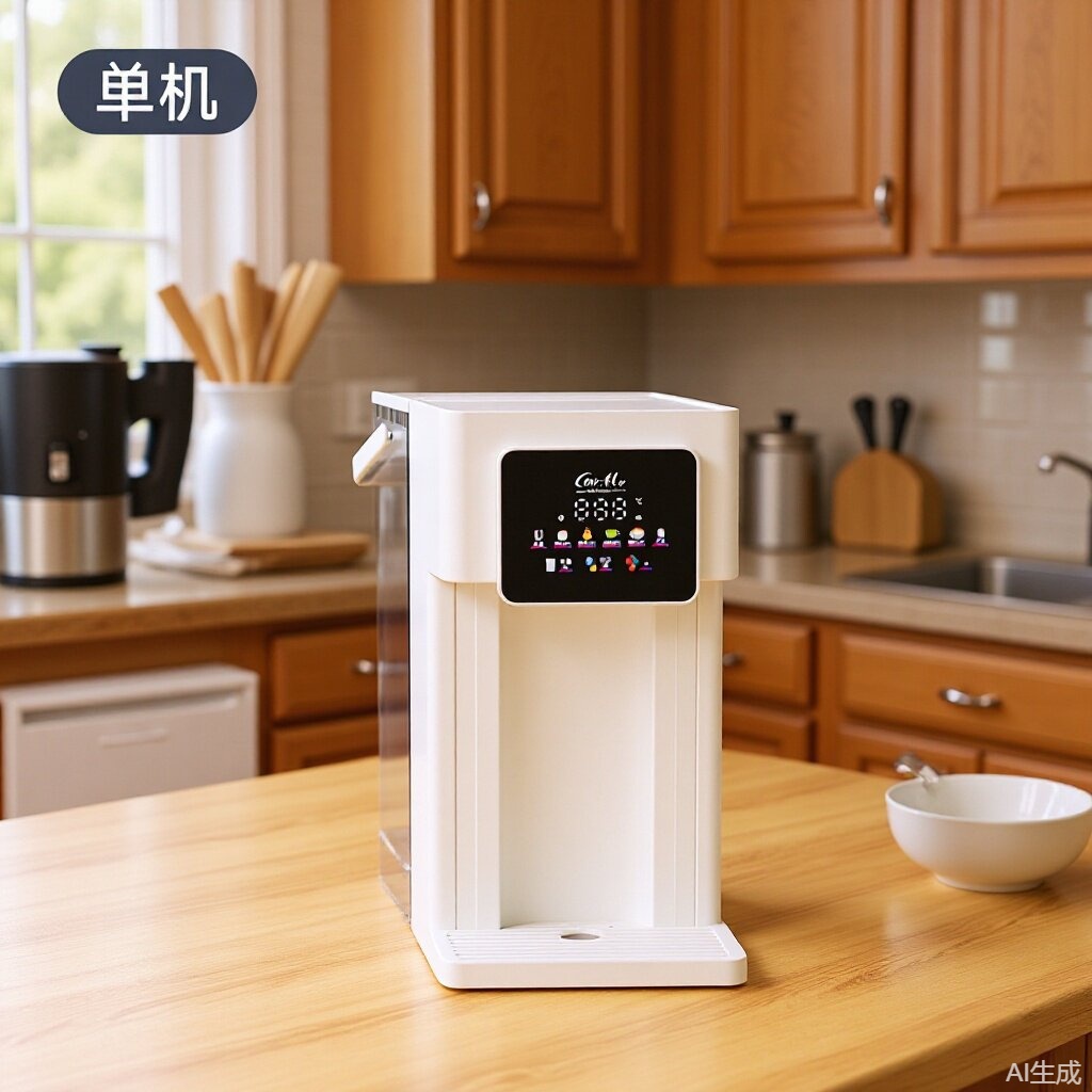 饮水机3L智能彩屏速热直饮台式开水机跨境批发净水饮水机全自动款