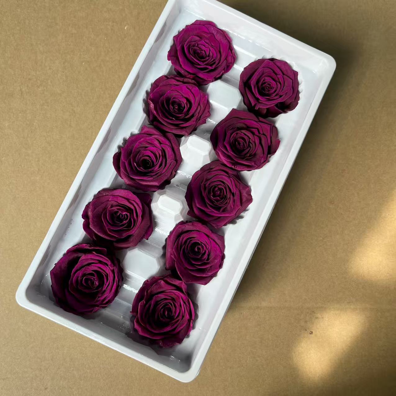 Rosa Preservada B+ de 3-4 cm, Ramo de Flores Reales para DIY, Fabricante de Yunnan, Venta al por Mayor, Material Floral para el Día de San Valentín, Flores Secas 520