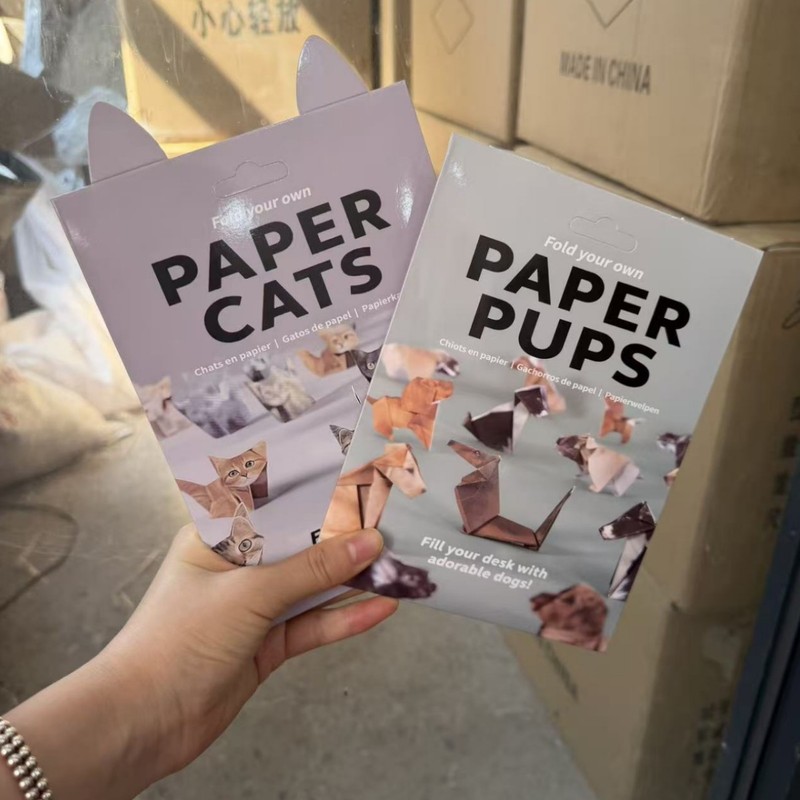 新款DIY Paper Cats DIY纸猫折叠动物折纸50pcs|undefined